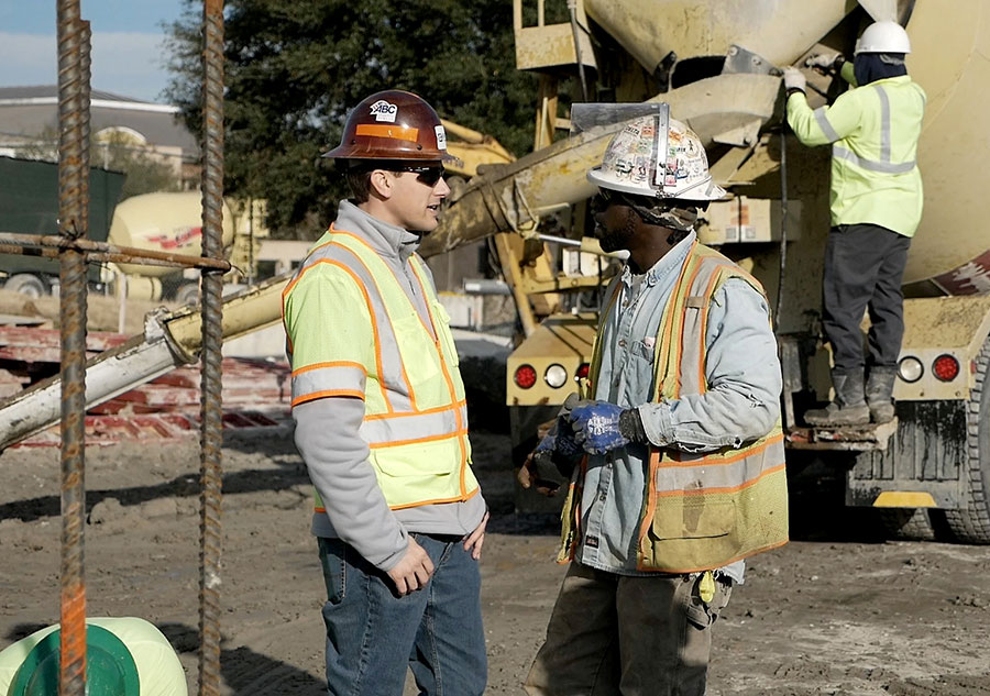 aaron gregory Aaron ABS at construction jobsite