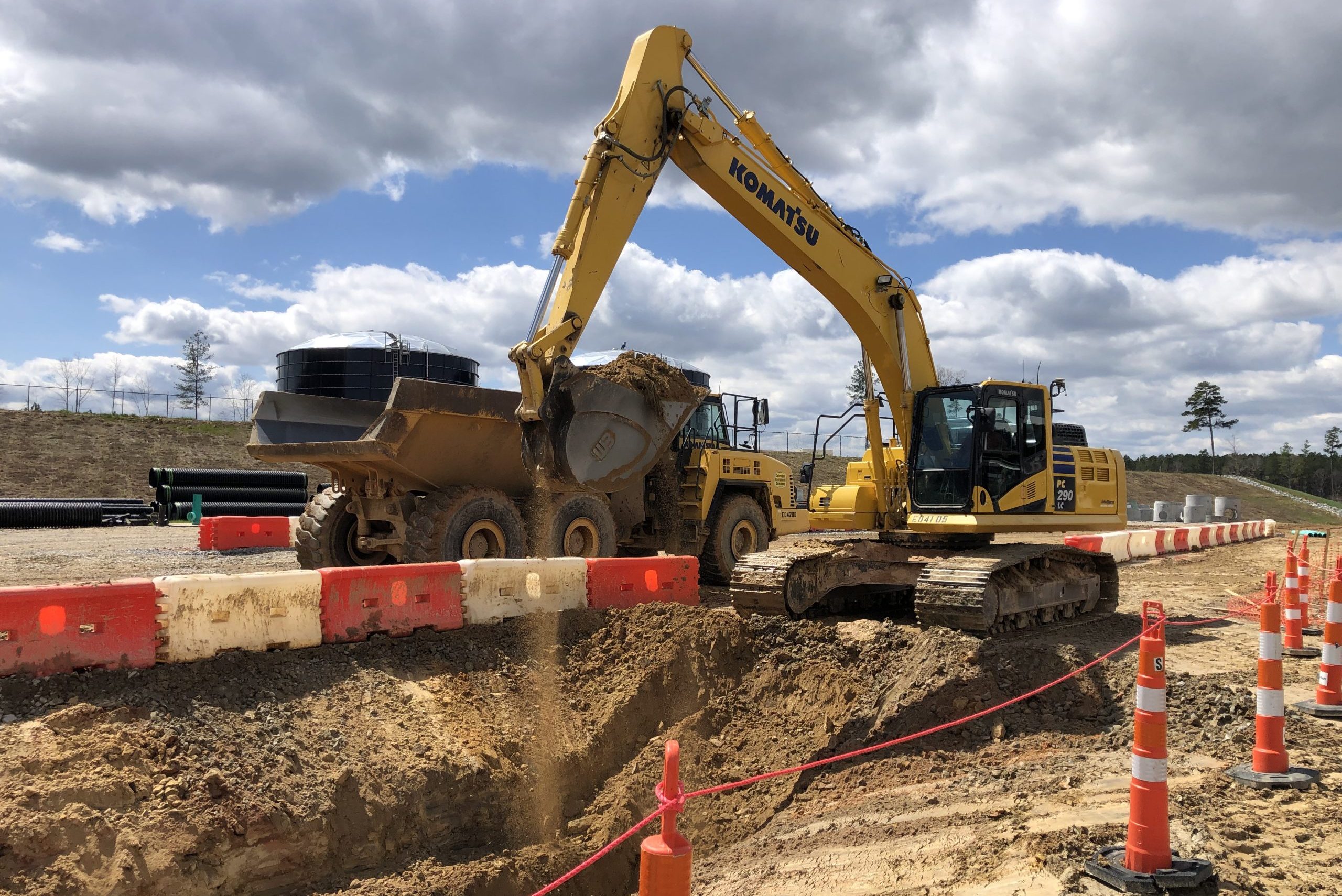 smart construction komatsu excavator